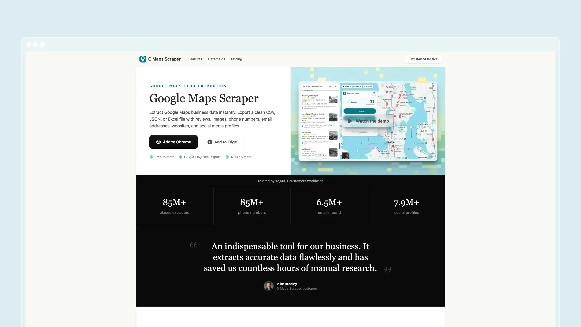 G Maps Scraper